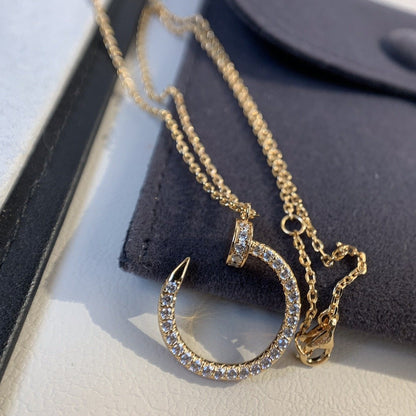 ˇGilded EraˇJUSTE NECKLACE PINK GOLD DIAMONDS