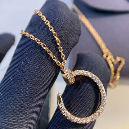 ˇGilded EraˇJUSTE NECKLACE PINK GOLD DIAMONDS