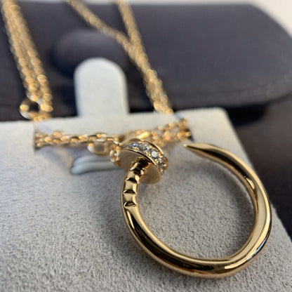 ˇGilded EraˇJUSTE NECKLACE PINK GOLD DIAMONDS