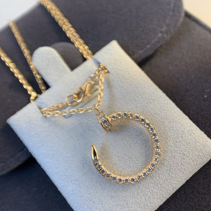 ˇGilded EraˇJUSTE NECKLACE PINK GOLD DIAMONDS