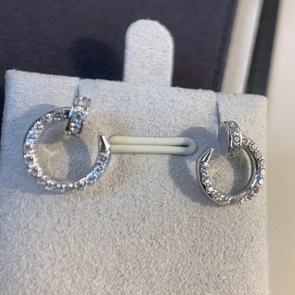 ˇGilded EraˇJUSTE EARRINGS SILVER DIAMONDS