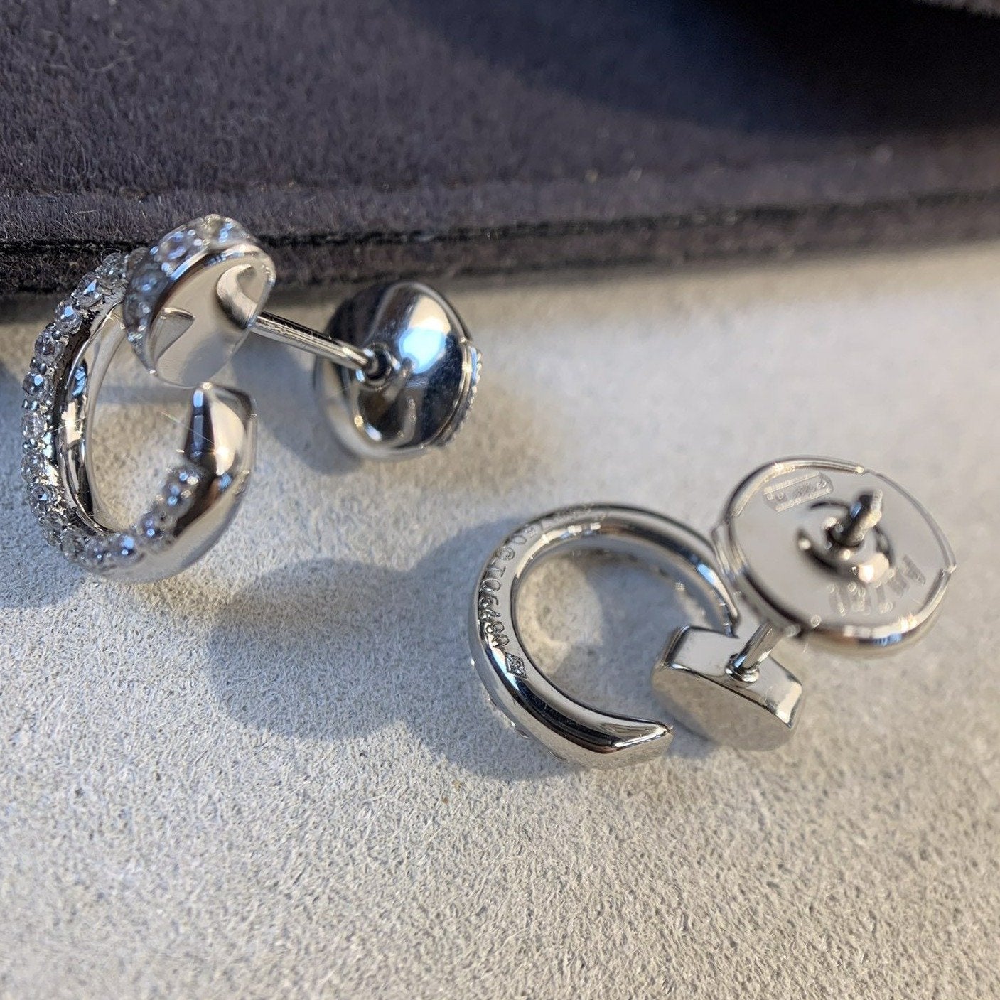 ˇGilded EraˇJUSTE EARRINGS SILVER DIAMONDS