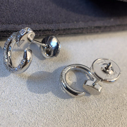 ˇGilded EraˇJUSTE EARRINGS SILVER DIAMONDS