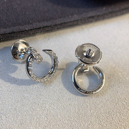 ˇGilded EraˇJUSTE EARRINGS SILVER DIAMONDS