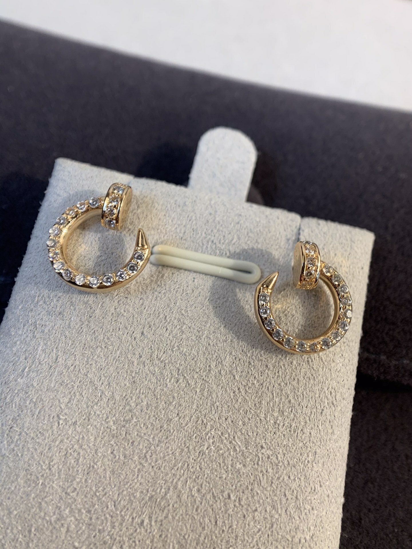 ˇGilded EraˇJUSTE EARRINGS GOLD DIAMONDS