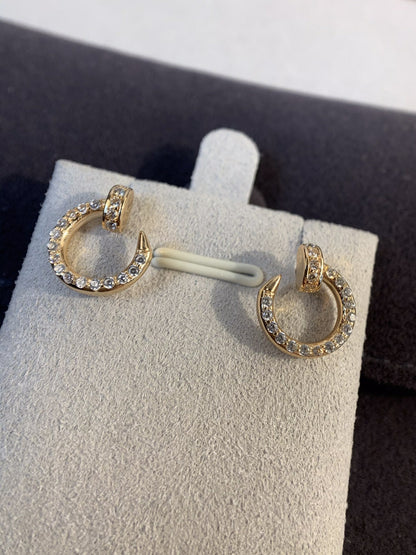 ˇGilded EraˇJUSTE EARRINGS GOLD DIAMONDS