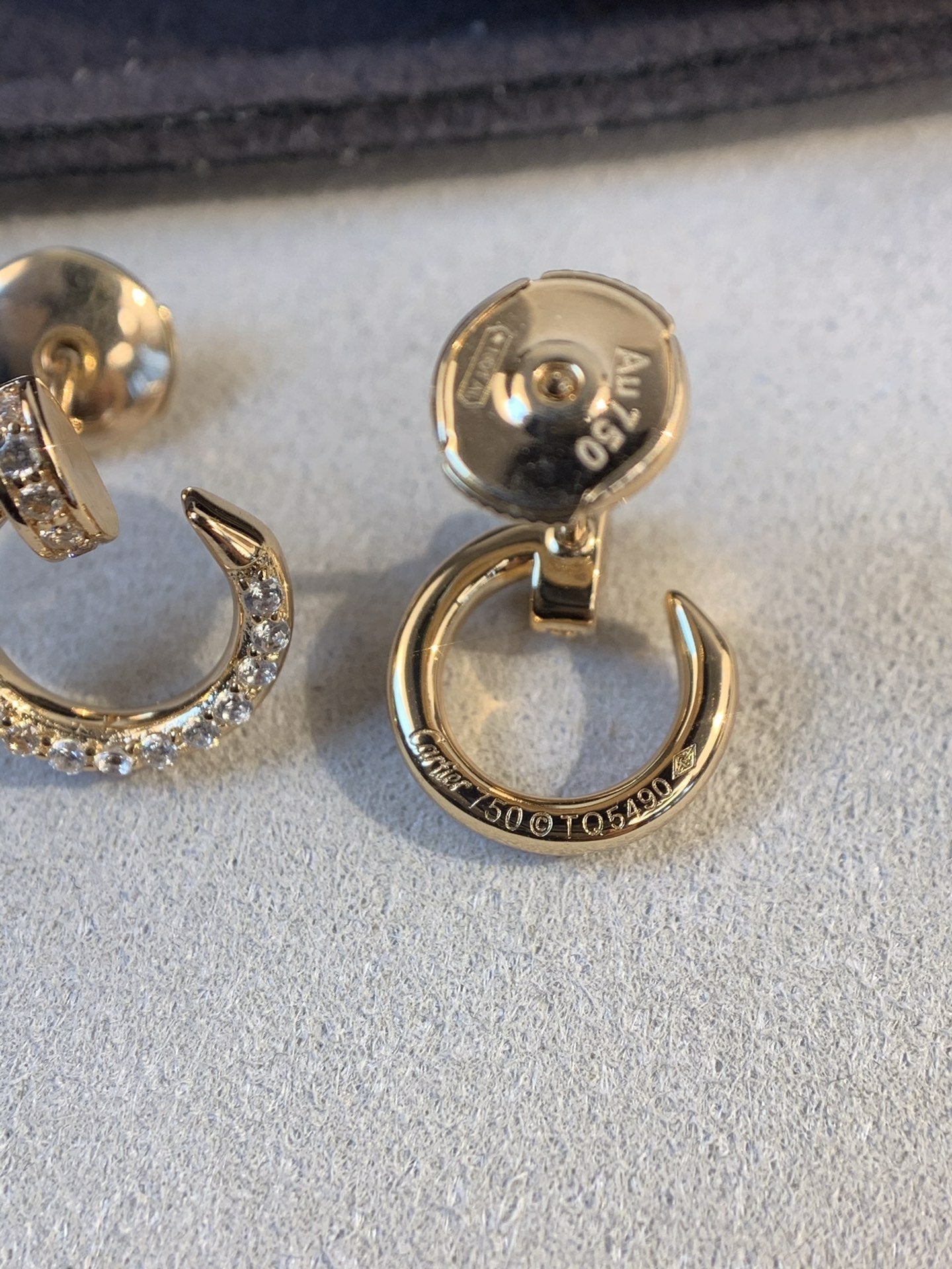 ˇGilded EraˇJUSTE EARRINGS GOLD DIAMONDS