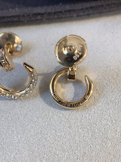 ˇGilded EraˇJUSTE EARRINGS GOLD DIAMONDS