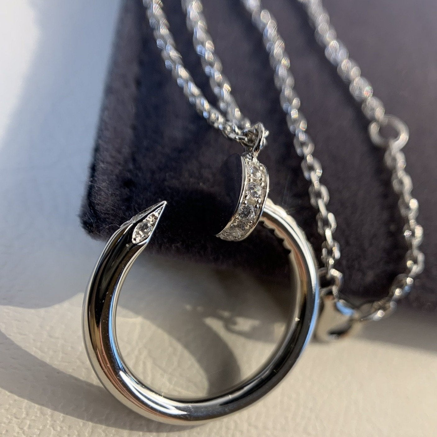 ˇGilded EraˇJUSTE NECKLACE SILVER