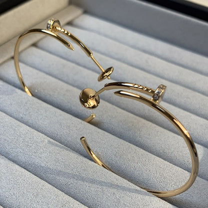 ˇGilded EraˇJUSTE EARRINGS GOLD DIAMONDS 1.8MM
