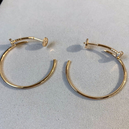 ˇGilded EraˇJUSTE EARRINGS GOLD DIAMONDS 1.8MM