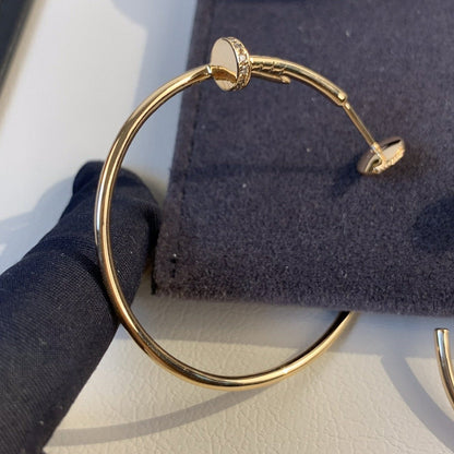 ˇGilded EraˇJUSTE EARRINGS GOLD DIAMONDS 1.8MM