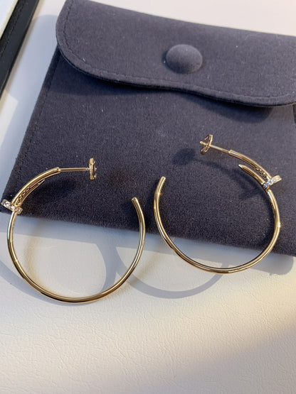 ˇGilded EraˇJUSTE EARRINGS GOLD DIAMONDS 1.8MM