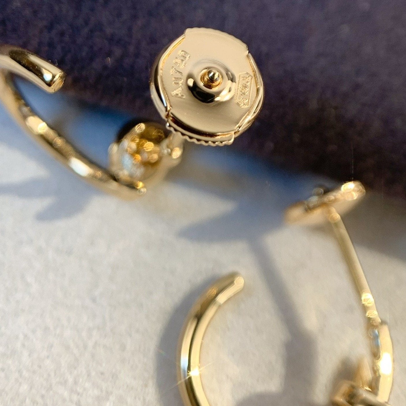 ˇGilded EraˇJUSTE EARRINGS PINK GOLD