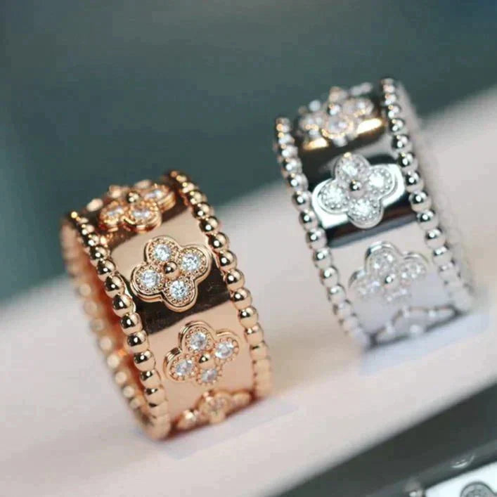ˇGilded EraˇCLOVER KALEIDOSCOPE RING 10MM