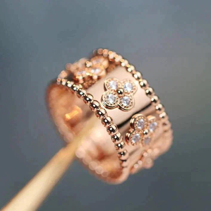 ˇGilded EraˇCLOVER KALEIDOSCOPE RING 10MM