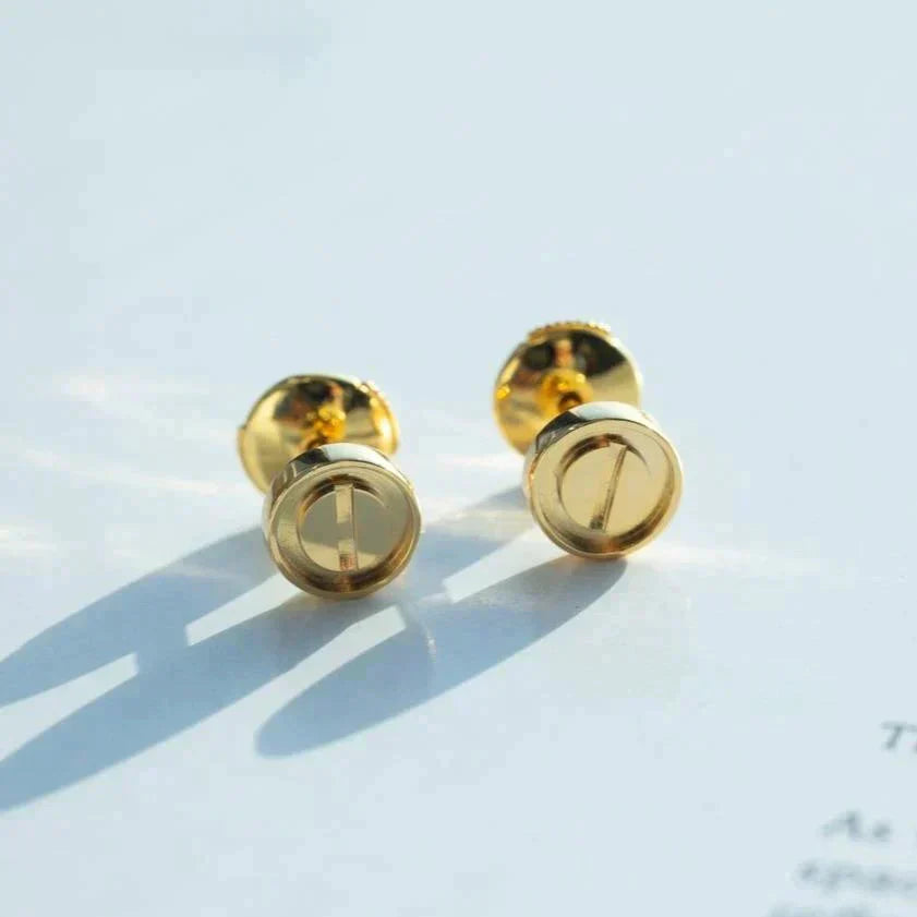 ˇGilded EraˇLOVE EARRINGS GOLD 10MM