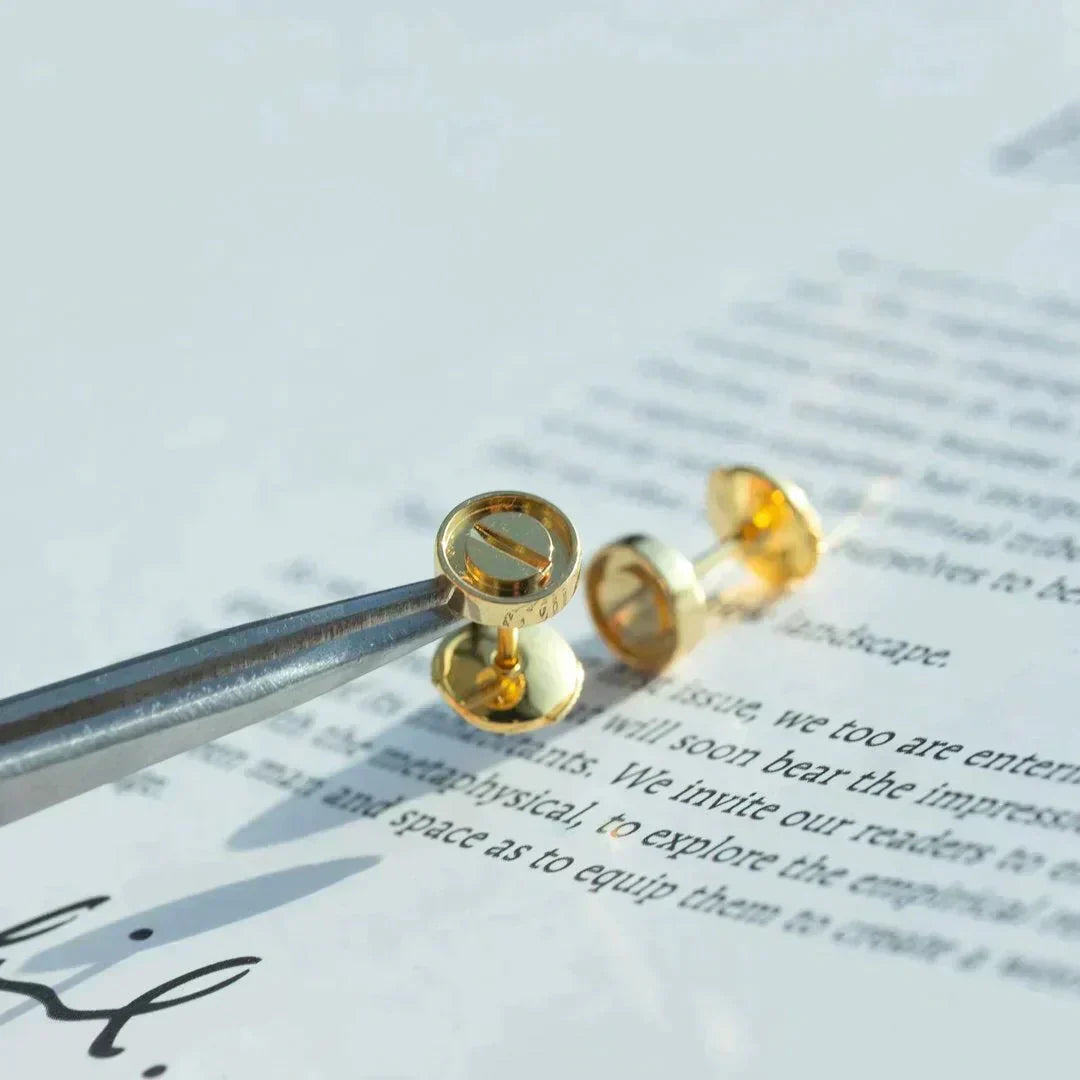 ˇGilded EraˇLOVE EARRINGS GOLD 10MM