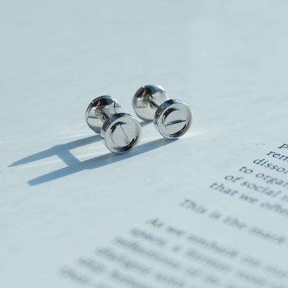 ˇGilded EraˇLOVE EARRINGS SILVER 10MM