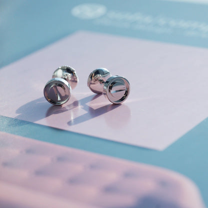 ˇGilded EraˇLOVE EARRINGS SILVER 10MM