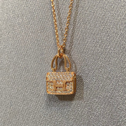ˇGilded EraˇCONSTANCE PEDANT DIAMOND NECKLACE