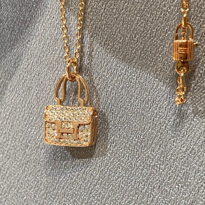 ˇGilded EraˇCONSTANCE PEDANT DIAMOND NECKLACE