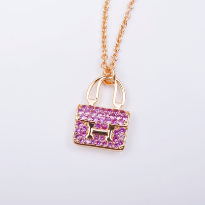 ˇGilded EraˇCONSTANCE PEDANT PURPLE DIAMOND NECKLACE