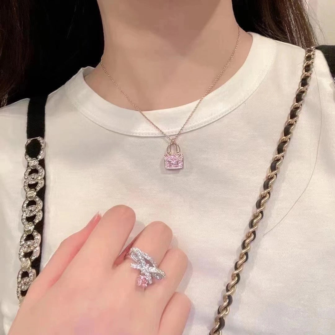ˇGilded EraˇCONSTANCE PEDANT PURPLE DIAMOND NECKLACE