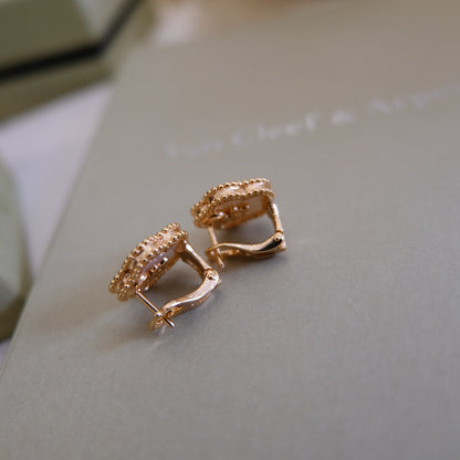 ˇGilded EraˇLUCKY PINK GOLD WHITE MOP EARRINGS