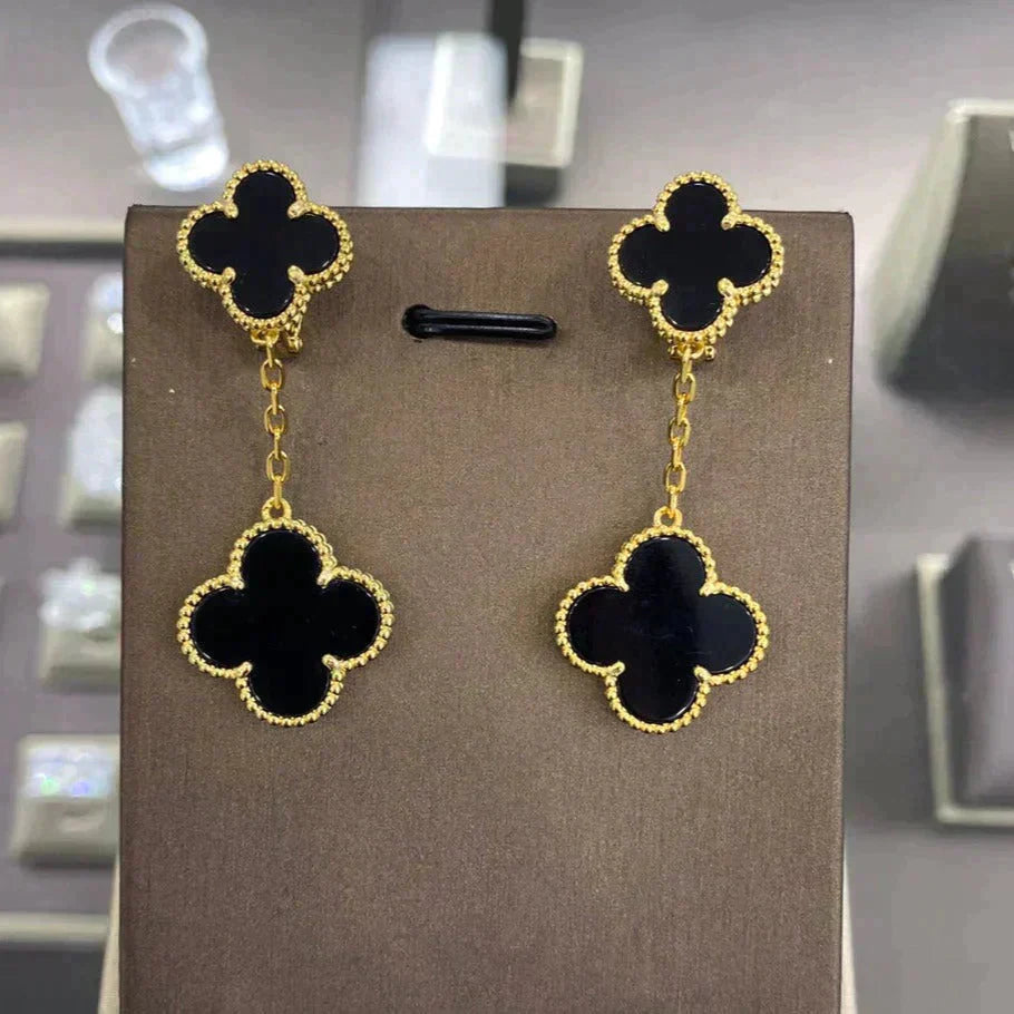 ˇGilded EraˇCLOVER 2 MOTIFS  EARRINGS (MULTIPLE CHOICESC