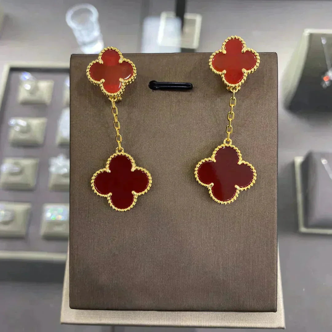 ˇGilded EraˇCLOVER 2 MOTIFS  EARRINGS (MULTIPLE CHOICESC
