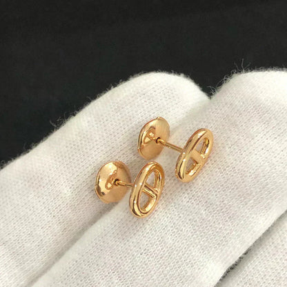 ˇGilded EraˇCHAINE SMALL EARRINGS GOLD AND SILVER