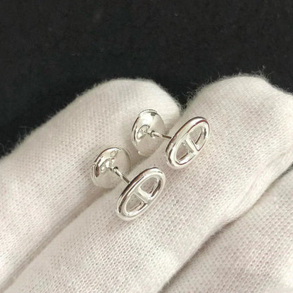 ˇGilded EraˇCHAINE SMALL EARRINGS GOLD AND SILVER