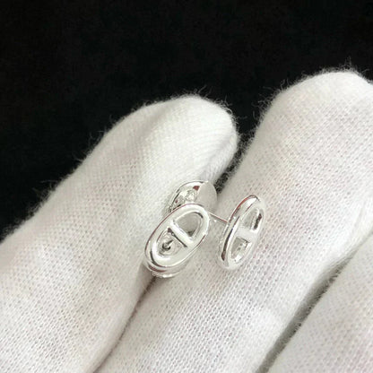 ˇGilded EraˇCHAINE SMALL EARRINGS GOLD AND SILVER