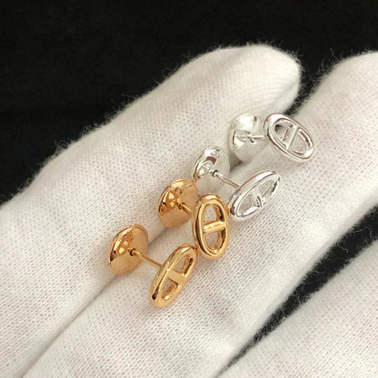 ˇGilded EraˇCHAINE SMALL EARRINGS GOLD AND SILVER