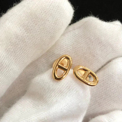 ˇGilded EraˇCHAINE SMALL EARRINGS GOLD AND SILVER
