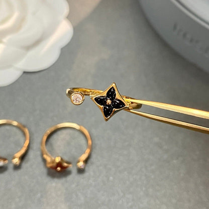 ˇGilded EraˇSTAR 1 DIAMOND OPEN RING ROSE GOLD