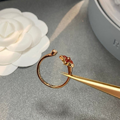 ˇGilded EraˇSTAR 1 DIAMOND OPEN RING ROSE GOLD