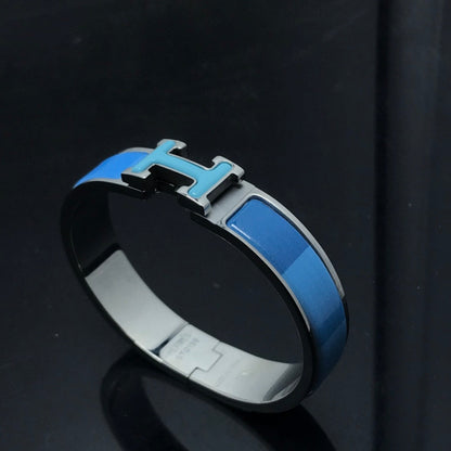 ˇGilded EraˇH BRACELET BLUE RAINBOW CERAMIC
