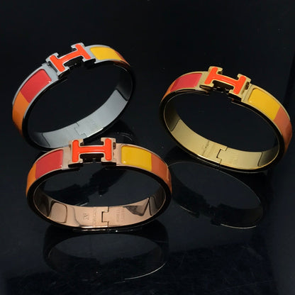 ˇGilded EraˇH BRACELET ORANGE RAINBOW CERAMIC