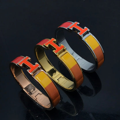 ˇGilded EraˇH BRACELET ORANGE RAINBOW CERAMIC