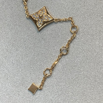 ˇGilded EraˇSTAR AND SUN 4 MOTIFS GOLD DIAMONDS BRACELET