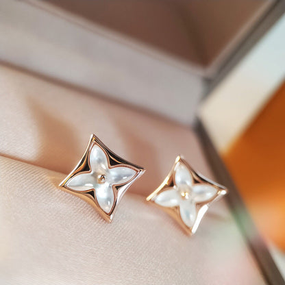 ˇGilded EraˇSTAR MOP PINK GOLD EARRINGS