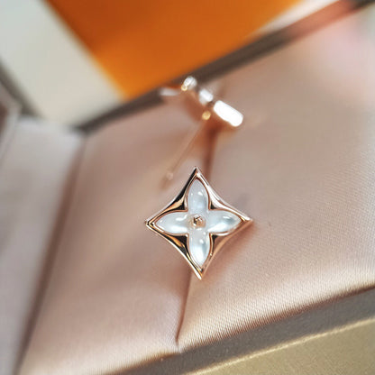 ˇGilded EraˇSTAR MOP PINK GOLD EARRINGS