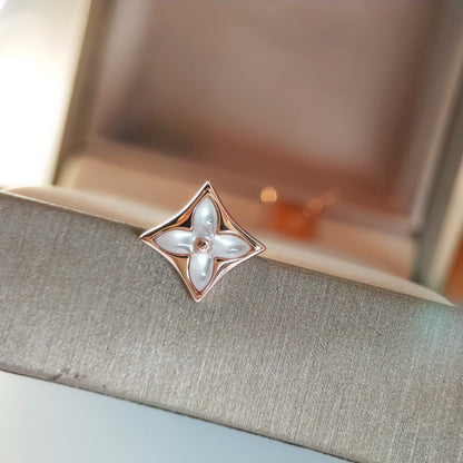 ˇGilded EraˇSTAR MOP PINK GOLD EARRINGS