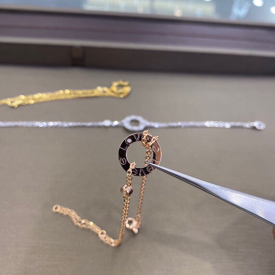 ˇGilded EraˇLOVE BRACELET 2 DIAMOND