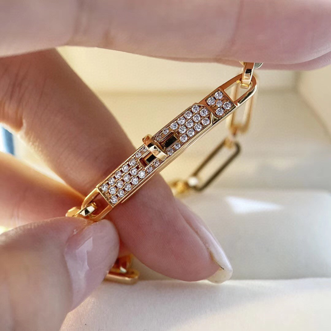 ˇGilded EraˇCHAINE BRACELET SMALL MODEL DIAMOND