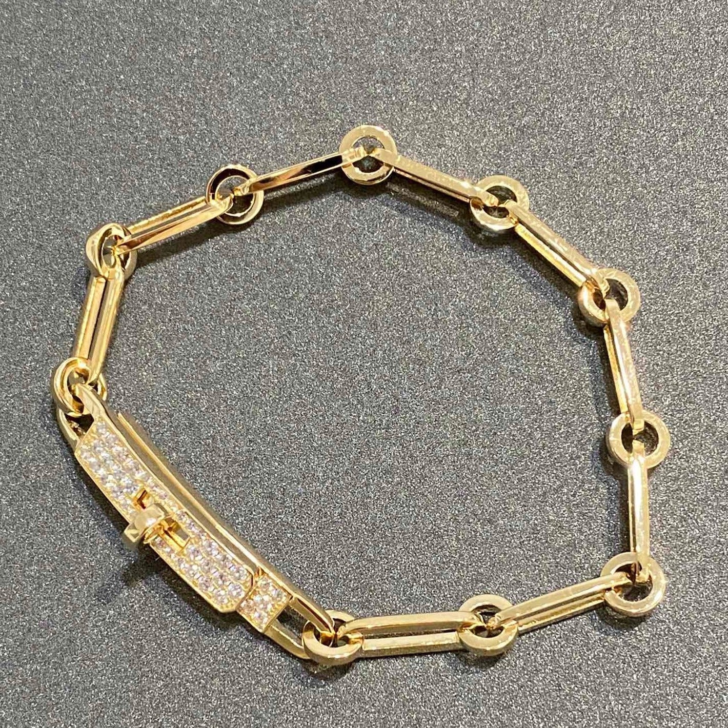 ˇGilded EraˇCHAINE BRACELET SMALL MODEL DIAMOND