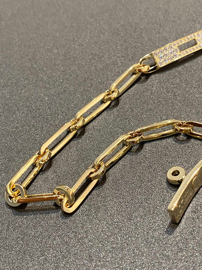 ˇGilded EraˇCHAINE BRACELET SMALL MODEL DIAMOND