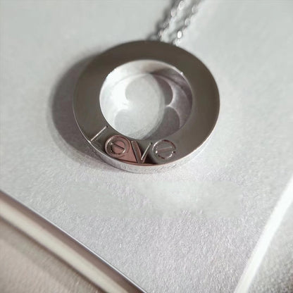 ˇGilded EraˇLOVE NECKLACE ADJUSTABLE SILVER